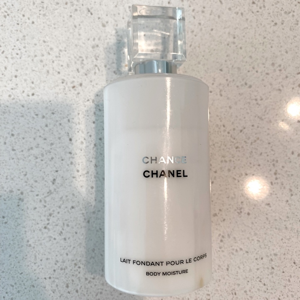 Chanel Chance tester lotion about 80% full
